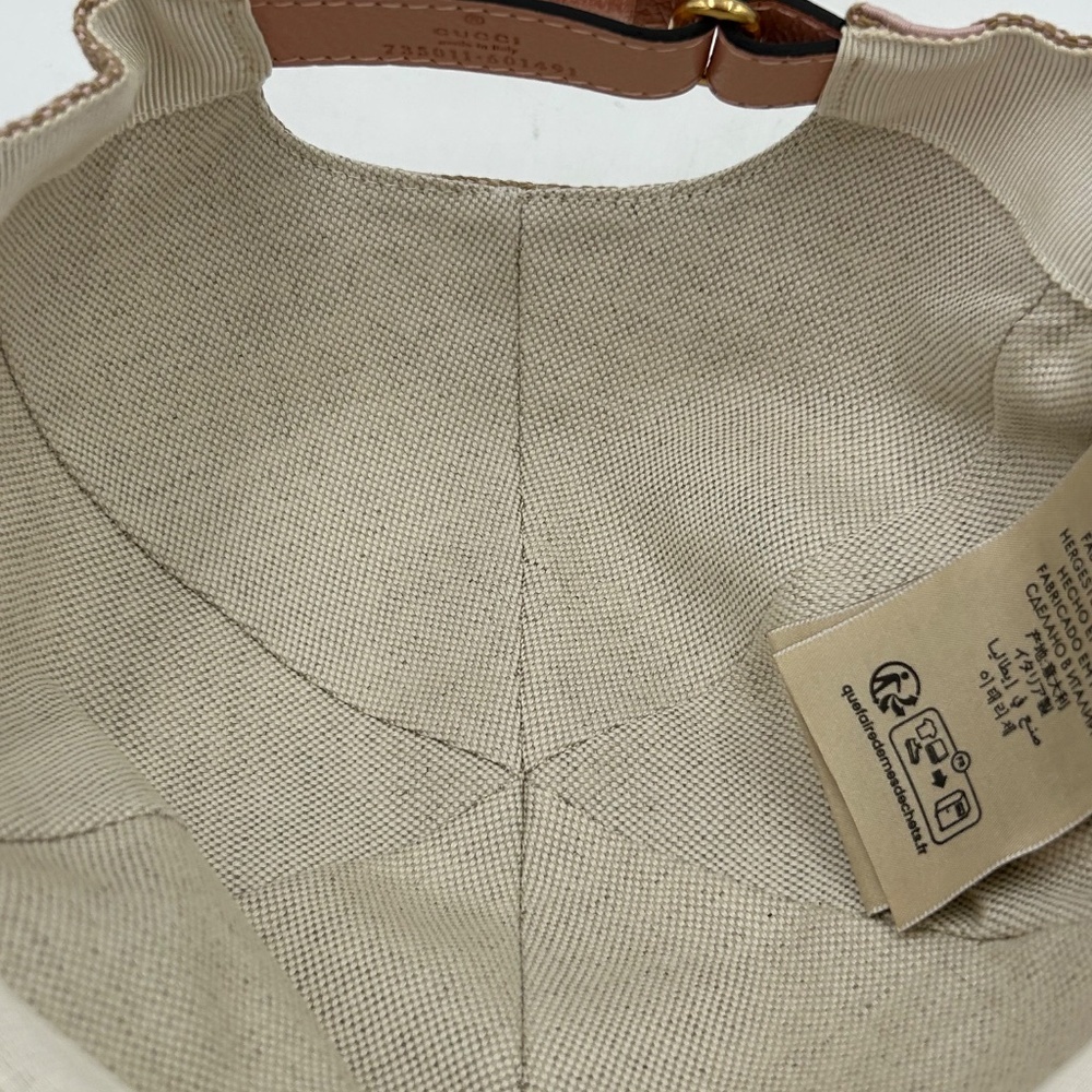 Women’s Gucci jumbo GG canvas, baseball hat in beige and pink size XL Italy - Picture 9 of 10